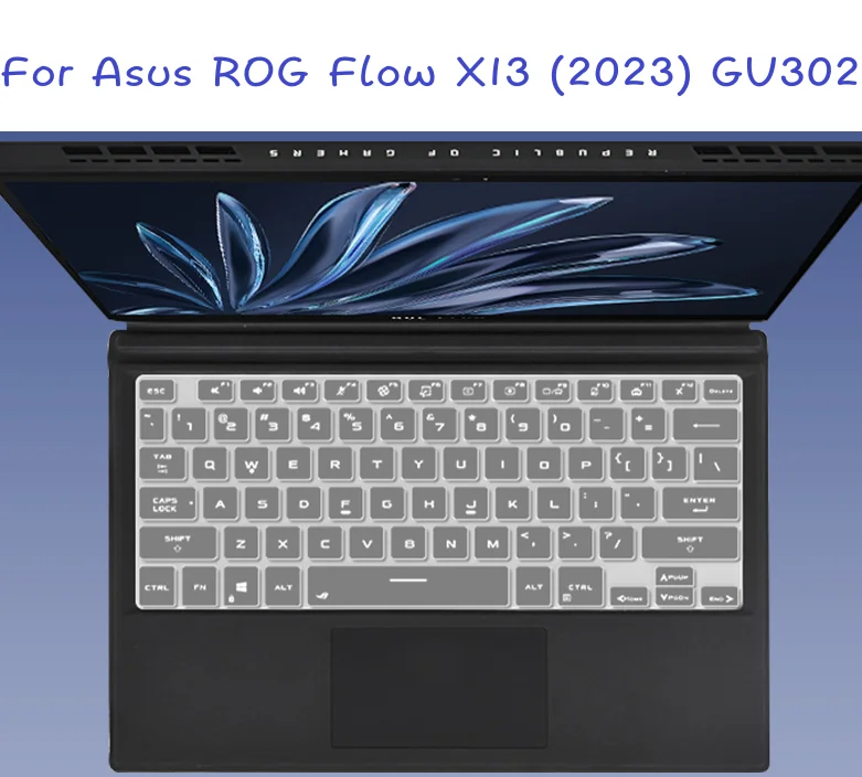 Cover Per Tastiera In Silicone Per Laptop Skin Per Asus Rog Flow X13 (2023) Gv302 Gv302Xi Gv302X Gv302Xu Gv302Xv Gv302Xa Gv302 Xi Xv N 13.4