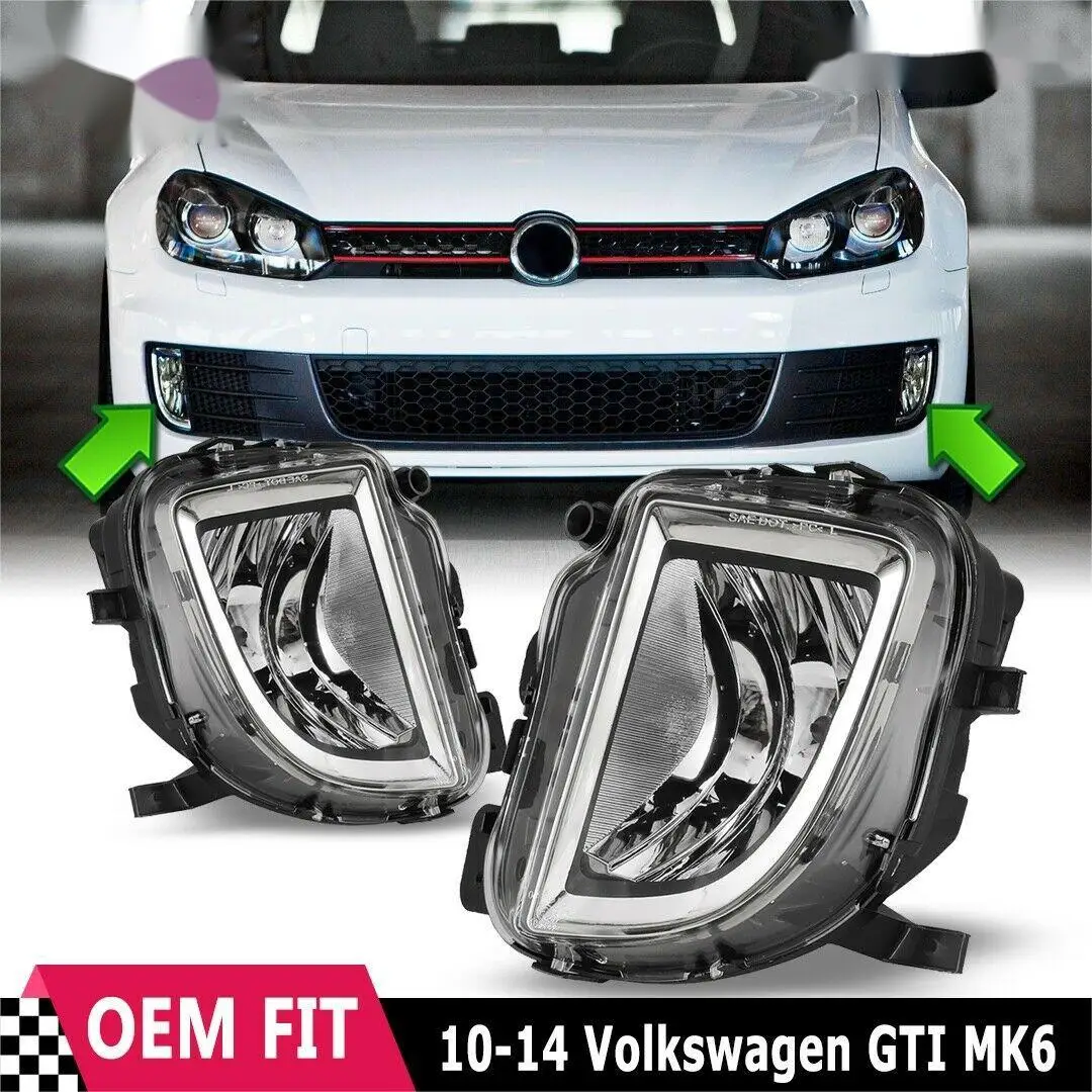 

2 шт., противотуманная лампа для Volkswagen Golf6 GTI 2012-2016
