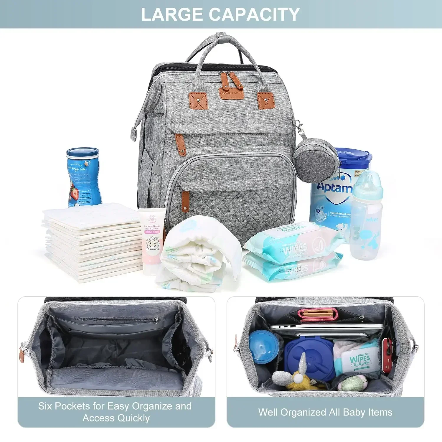 New Baby Nappy Changing Bags Changing Station Portable Baby Bed Travel Bassinet Folding Crib Shade Cloth Changing Pad Waterproof 4