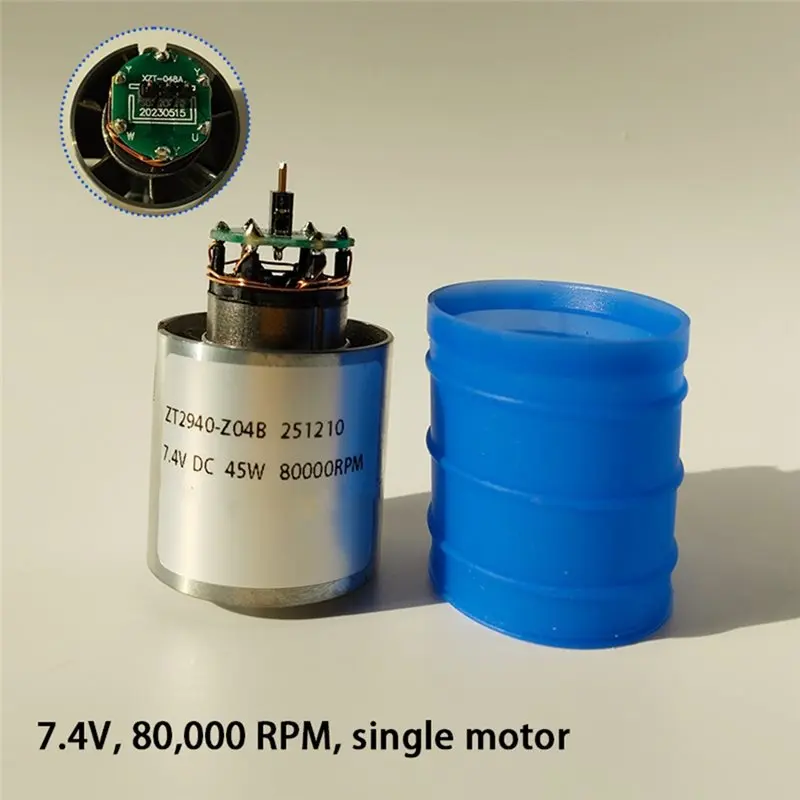 A99E-130,000 RPM 터보 블로워 고속 브러시리스 모터 130,000 RPM 강력 팬 7.4V DC 브러시리스 모터