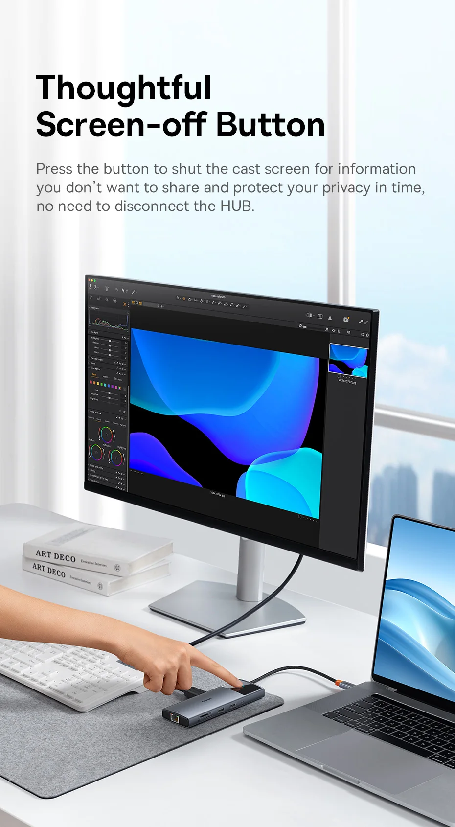 HDMI, RJ45, Ethernet, PD, 100W para MacBook,