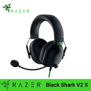 2023 Razer BlackShark V2 X 헤드폰 유선 게이밍 헤드셋: 7.1 서라운드 사운드 게임, PS4,PS5, 닌텐도 스위치, Xbox용