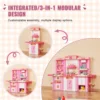 VEVOR Kitchen Cooking Toys for Kids 74 PCS  Chef Playset with Sounds & Lights Ages 3+ Children's Play House Toddlers Kitchenware 3