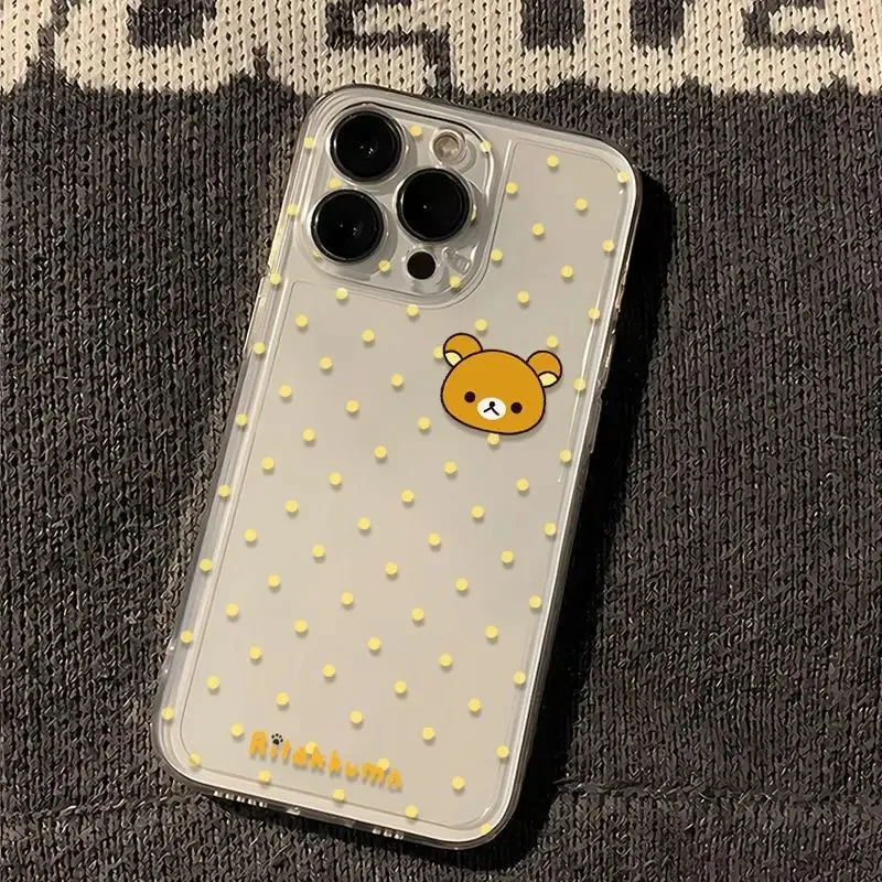 Cute Rilakkuma Bear Full Screen Phone Case