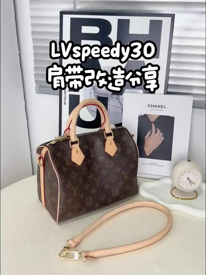 Tracolla In Pelle Di Vacchetta Con Spallina Imbottita Per Keepall 45-55, Speedy 40 E Graceful – Lunghezza Regolabile 103-123 Cm, Larghezza 2,5 Cm