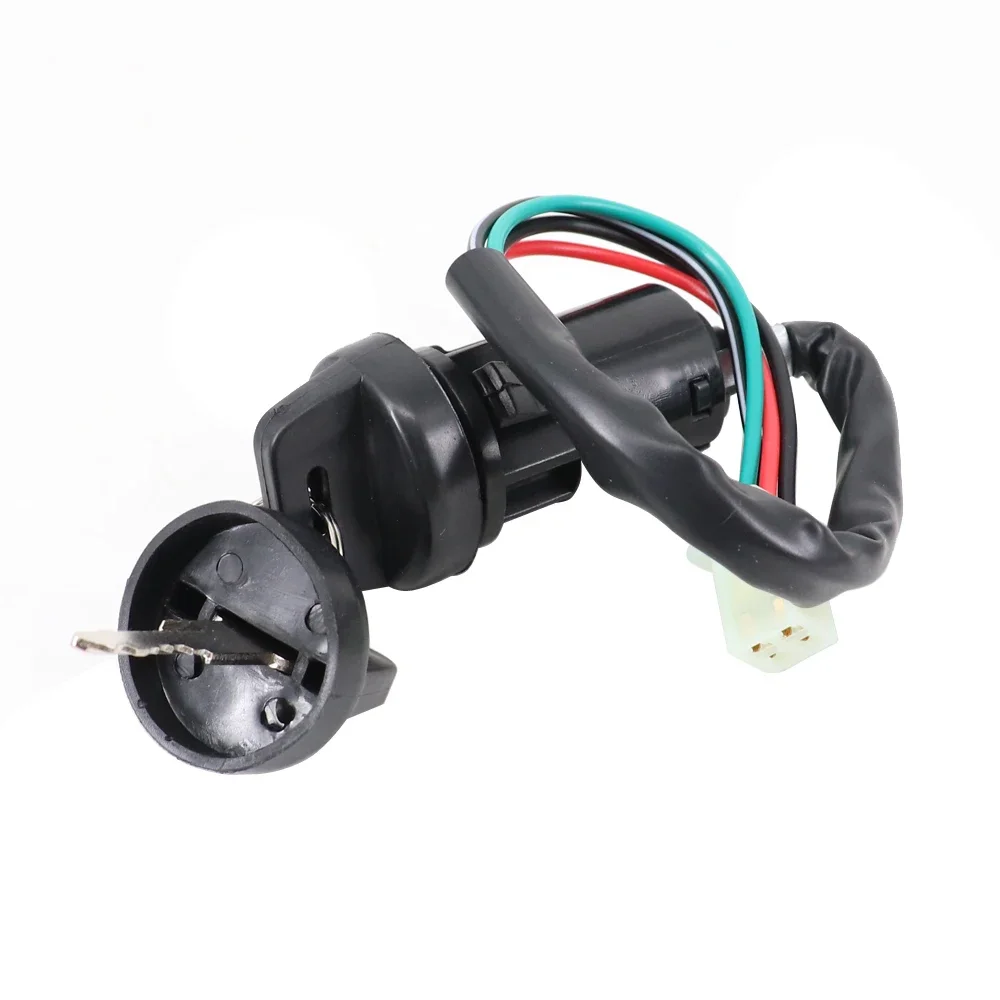 Interruttore A Chiave Di Accensione Universale Moto 2 Tasti 4 Fili Interruttore Di Accensione Serratura Elettrica Chiave Per Atv Quad Dirt Bike