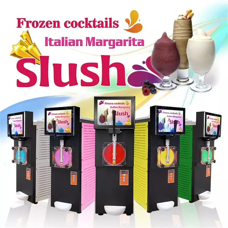 Uithoudingsvermogen Kalmte houten Automatische Frozen Drink Cocktail Machine Margarita Ice Slush Machine Met  Reclame Lichtbak| | - AliExpress