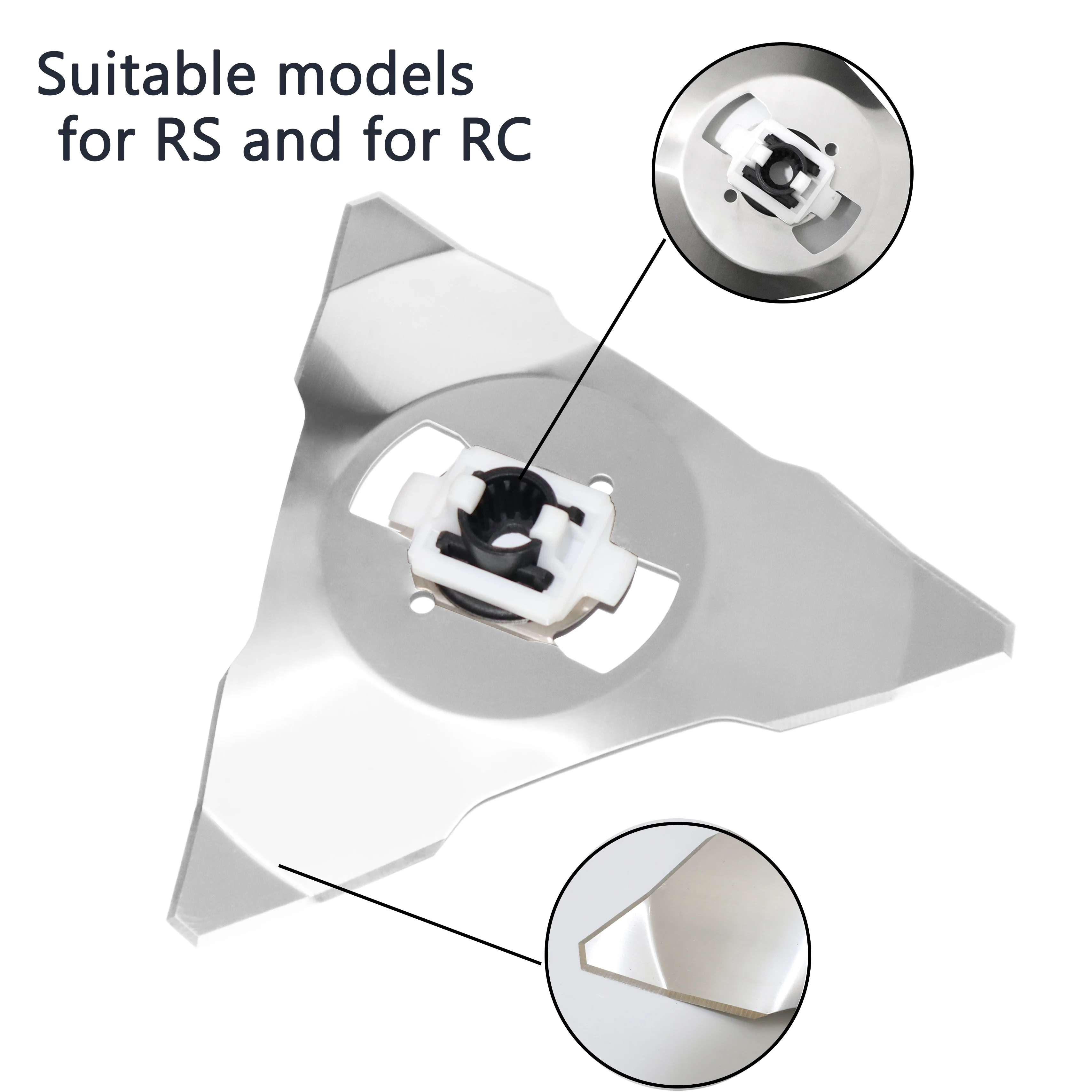 1/2/3 stücke Edelstahl Rasen Roboter Klingen Rasen Mover Ersatz Schneiden Klingen Für Robomow RS RC Automatische rasenmäher Teile – Detail 5