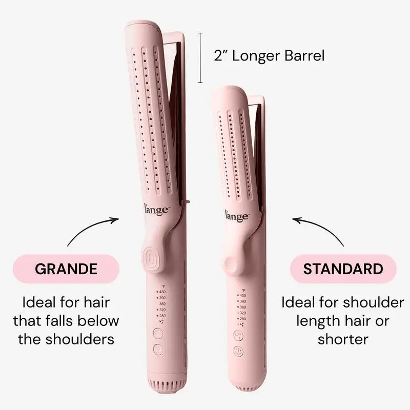 L&rsquo;ange Duo It All Starter Pack-Le Duo 2in1 360 Titanium Airflow Curling Iron, Alligator Hair Clips, Rival Heat Shield Protectant