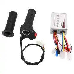 High - Power Electric Bike Motor Controller with Multi - Speed Throttle Grip Set (36V 500W)