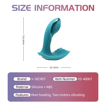 Free Ship Rechargeable Massager Remote Control Heating Wireless Wearable Vibrator Sex Toys G-Spot Masturbator for Women Wand 6