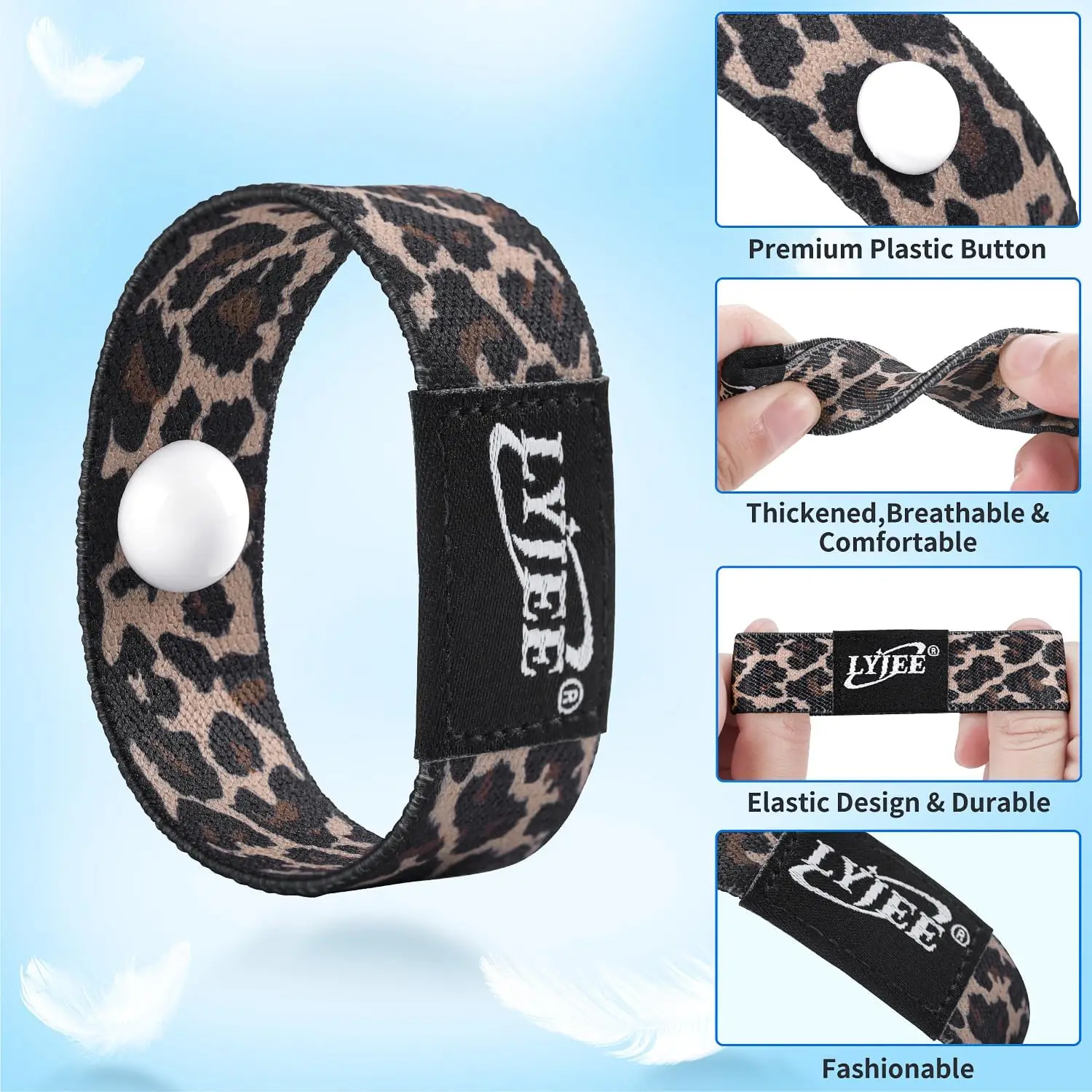 Anti Motion Sickness Wristband LYJEE Motion Sickness Bands Acupressure Nausea Wristband for Nausea Sea Sickness Natural Relief of Morning Sickness