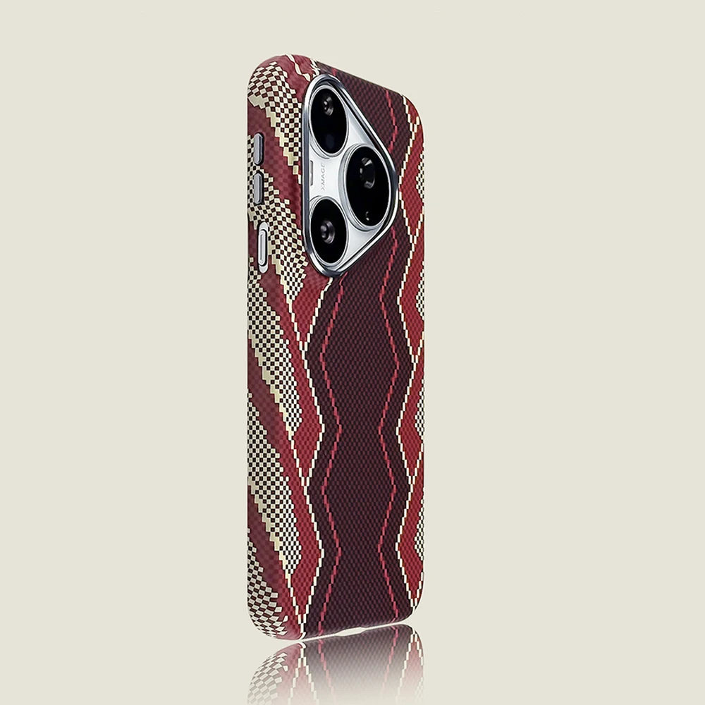 Kevlar Texture Magnetic Phone Case with MagSafe Compatibility