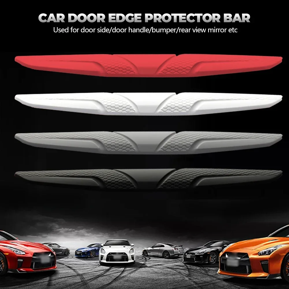 4PCS Silicone Car Door and Mirror Protection Guard Set