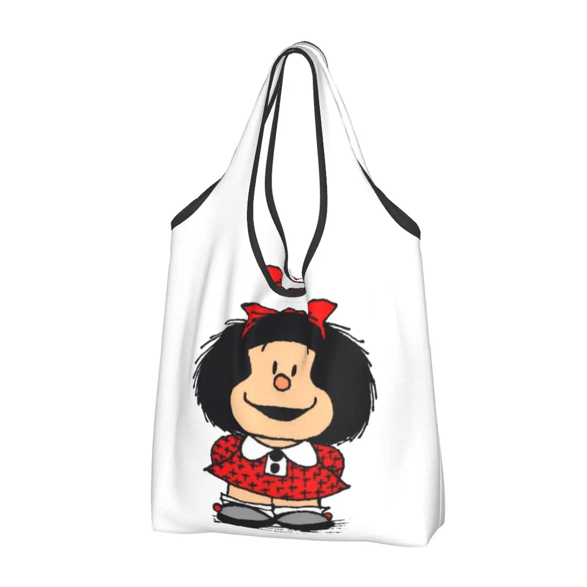 

Многоразовые милые кукольные сумки для покупок Mafalda Quino для продуктов складные пакеты для продуктов моющиеся большие сумки-тоут