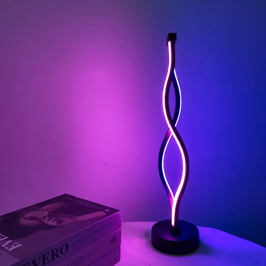 2 Color Adjustable Nordic Lamp Bedroom Bedside Lamp Minimalist Creative Personality Artistic Atmosphere Lamp for Bedroom
