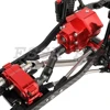 1/10 SCX10 II Carbon Fiber Chassis Rail Metal Frame RC Model Simulation Climbing Upgrade Car Refit Kit Parts with Portal Axles 2