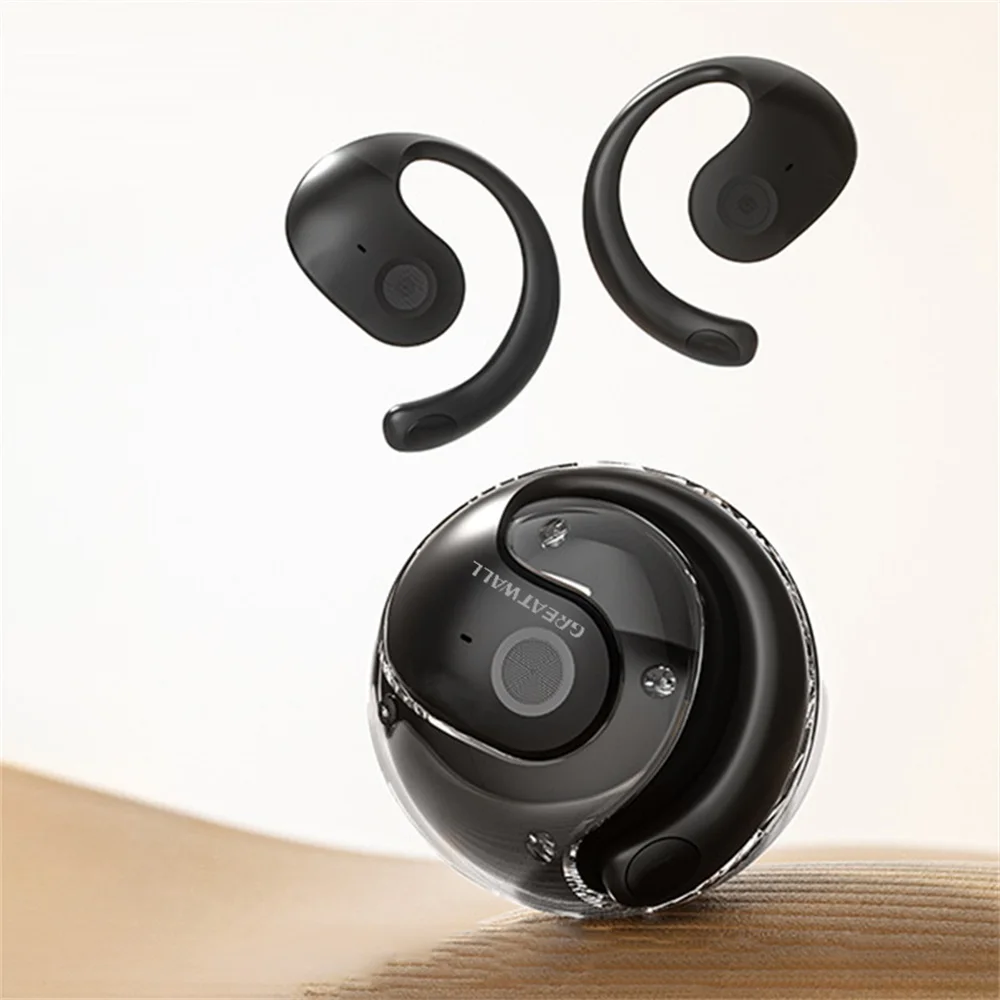 Greatwall Ows Earphones Bluetooth 5 4 Sports Wireless Headphones Noise Reduction Hd Call With Mic Earbuds Ear Hook Q10, Alina Gadgets