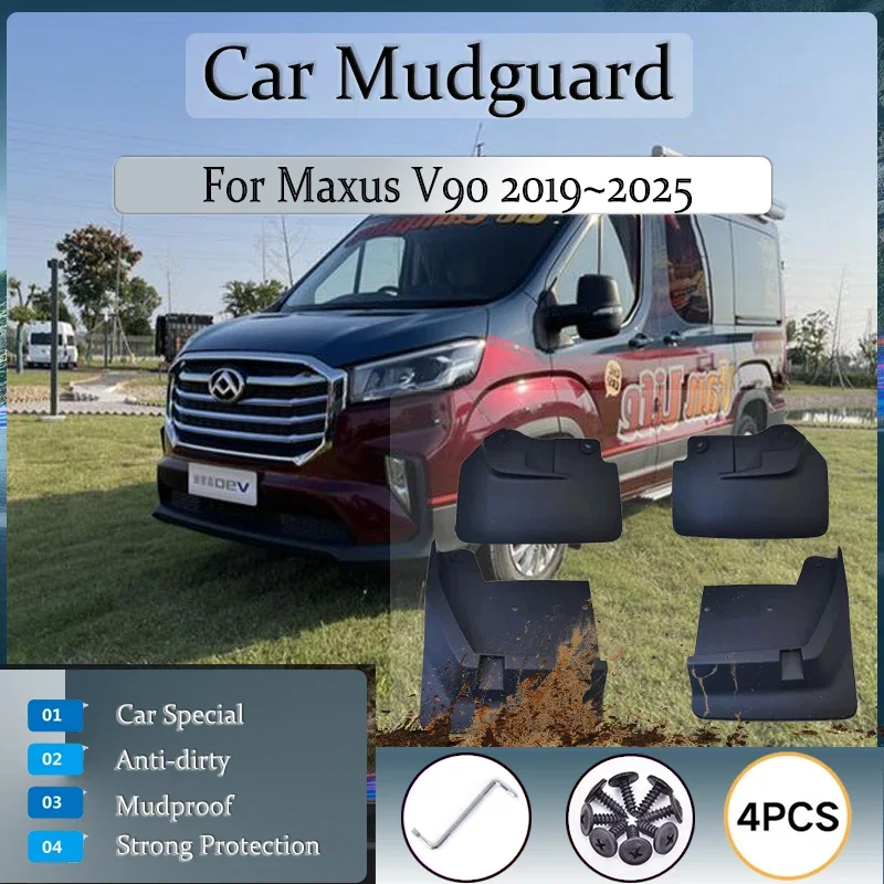 

Car Mud Flaps Fits For LDV Maxus V90 eDeliver 9 2019~2025 Anti-splash Mudguard Left Right Fender Mud Door Guard Auto Accessories