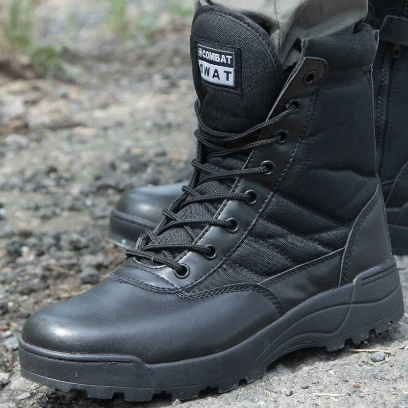 Bottes Moto Hommes En Cuir PU à Lacets | Style Steampunk, Tige Longue, Grandes Tailles 38 à 46