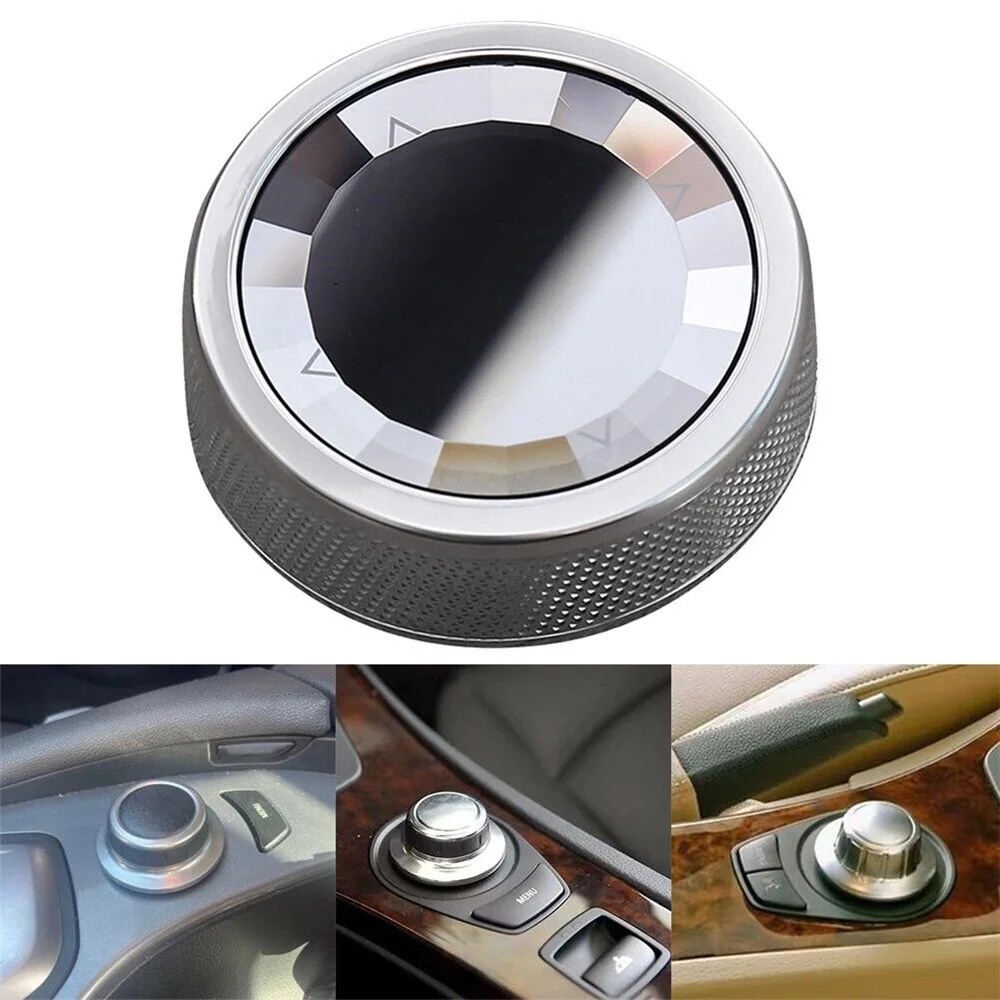 Kristall IDrive Multimedia-Taste Knopf Abdeckung Center Control Tasten Schalter Knopf Für BMW E60 E61 E70 E71 E72 E66 5 Serie X5 X6 – Detail 1