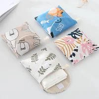 Portable Women Cosmetic Organizer Sanitary Napkin Storage Bag Girls Ladies Cute Coin Card Sanitary Pad Pouch Small Cosmetic Bag 1