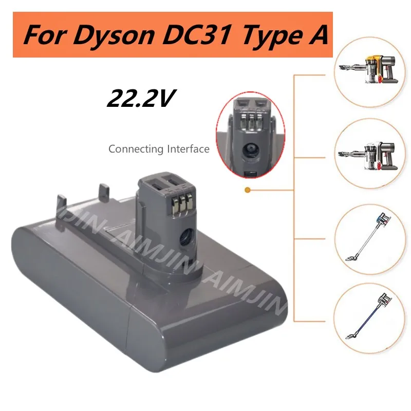 22.2V 4.8/6.8/9.8mAh ( Fit Type A/B) Li-ion Vacuum Battery For DC35, DC45  DC31, DC34, DC44, DC31 Animal - AliExpress