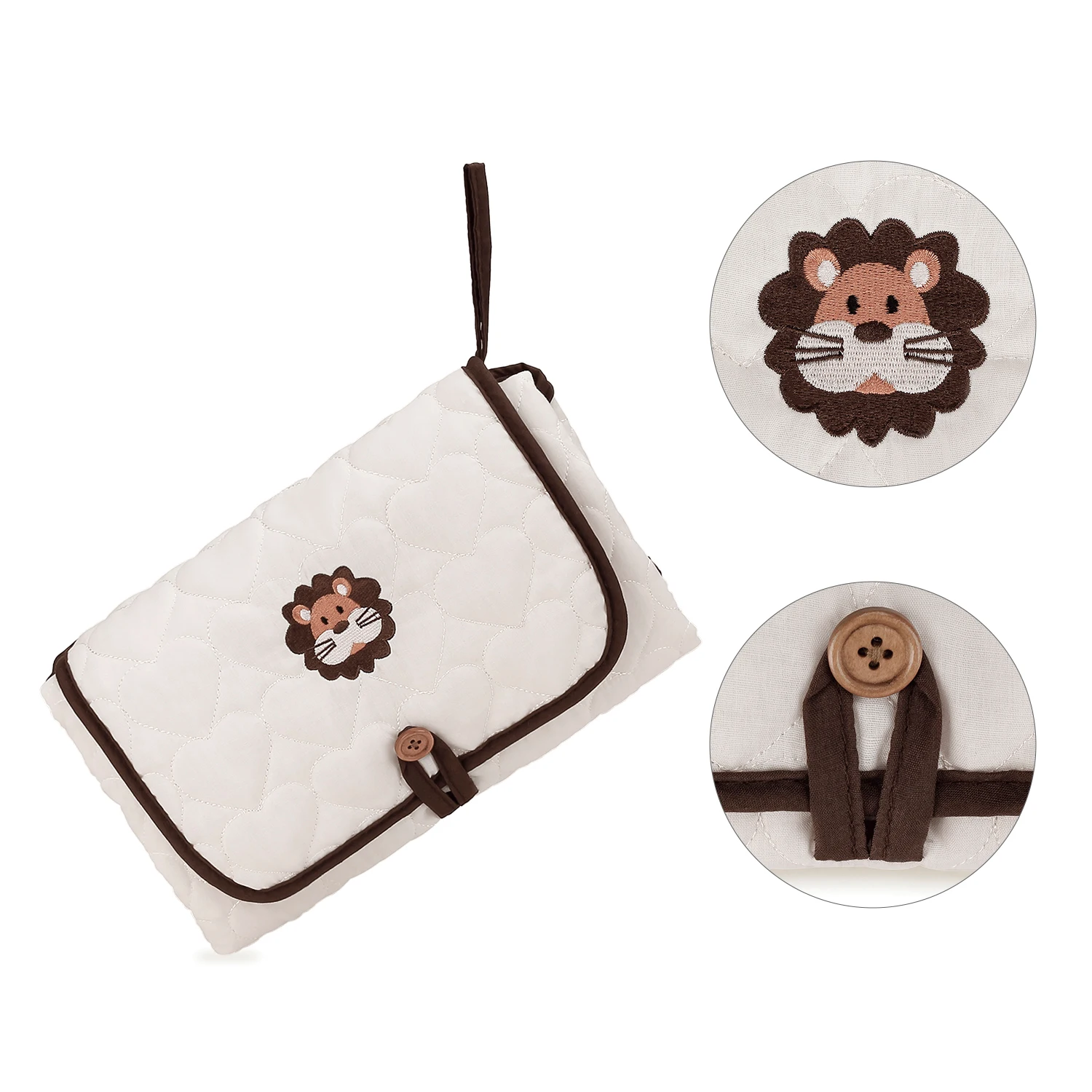 Baby Portable Waterproof Diaper Changing Pad Cute Bee Fox Washable Travel Nappy Floor Change Play Mat Infant Care Products