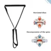 Neck Traction Strap Y Shaped Portable Gentle Pull Comfortable Handle Cervical Traction Device for Office for Spine Alignment 3