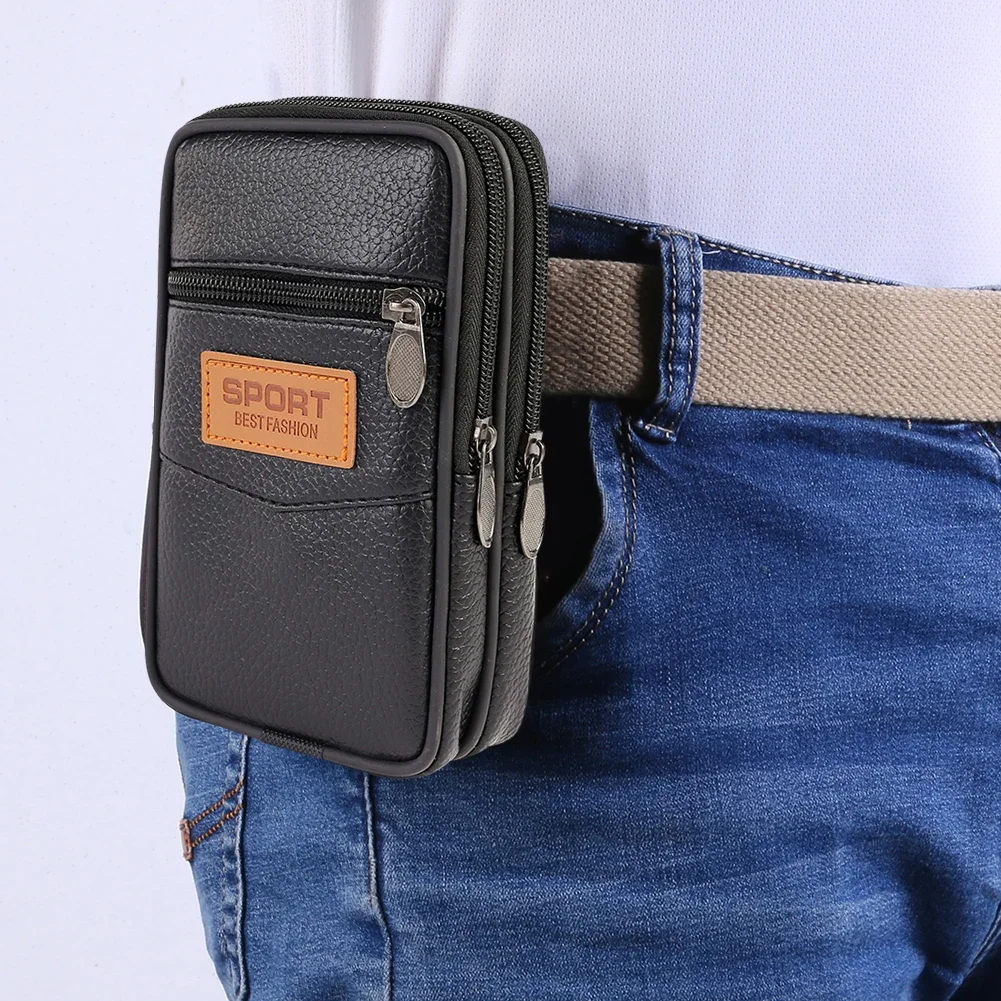 Man Belt Pouch Mobile Phone Bag for Men Phone Holster Bag Molle Waist Bag Pack Small Tactical Duty Belt Backpack Card Holder