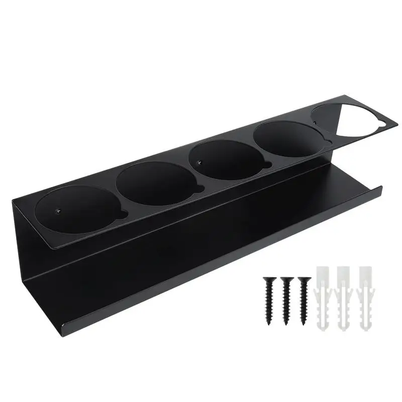 

Стеллаж для аэрозольных баллончиков, органайзер для хранения аэрозольных баллончиков с 5 отверстиями, стальной держатель для аэрозольных баллончиков