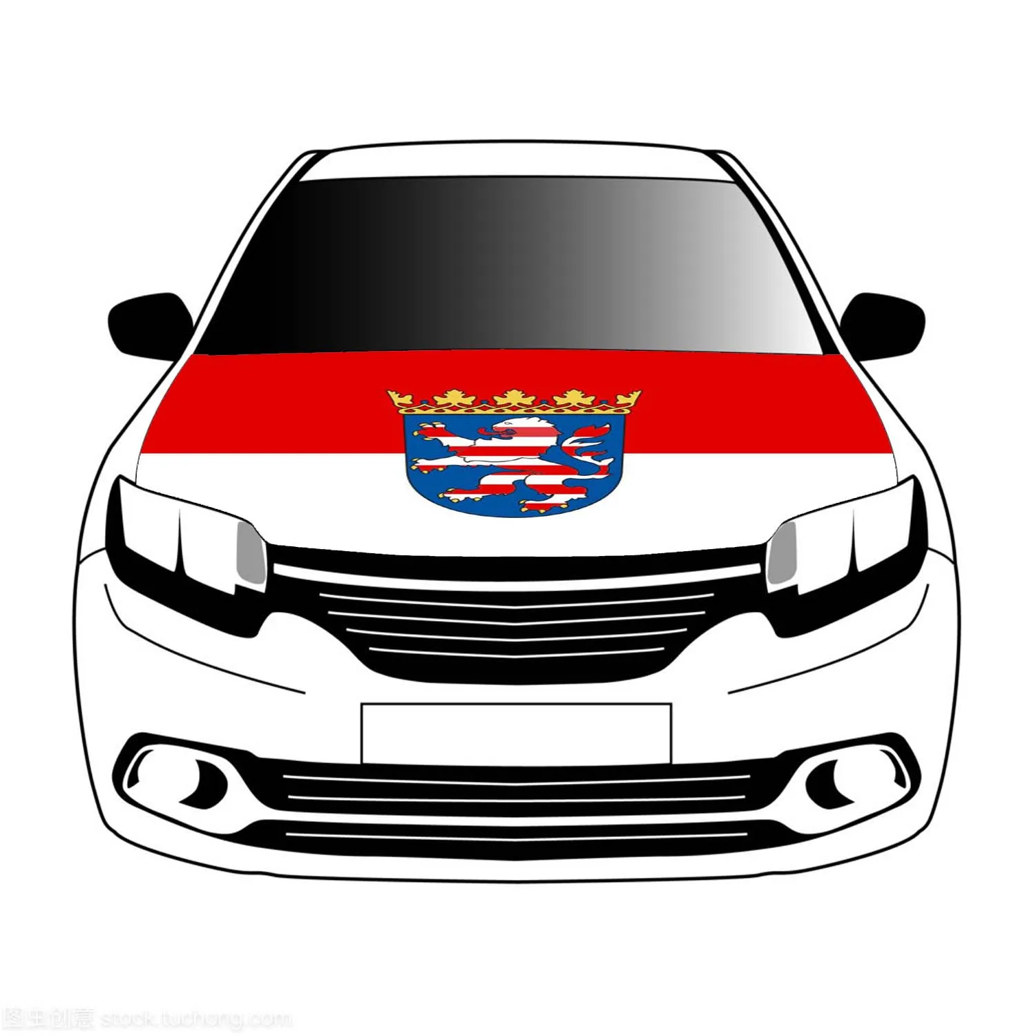

Hesse flags car Hood cover 3.3x5ft /5x7ft 100%polyester,car bonnet banner