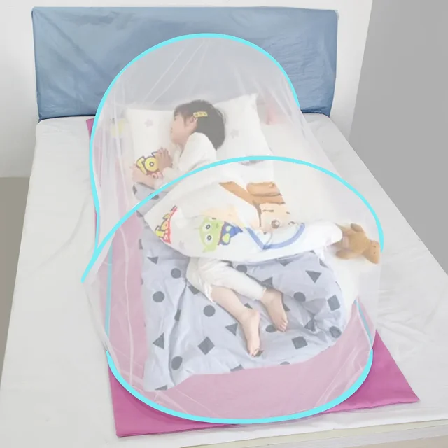 with encrypted mesh and adjustable mosquito net Single dormitory camping mosquito net, installation free, foldable and portable, 2