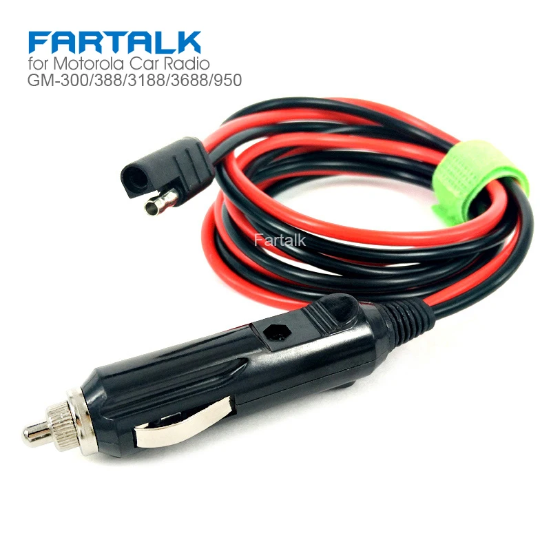 12V DC Cigarette Lighter Car Radio Power Cable Cord For Motorola GM-300 GM-388 GM-3188 GM-3688 GM950 Mobile Car Two Way Radio