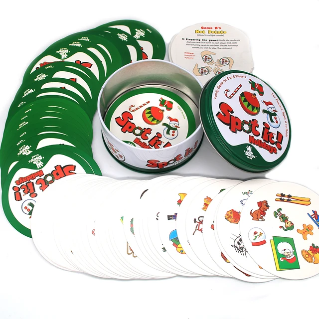 Spot It Dobble Disney Frozen HP Board Game Player Card Party Holidays Sports Animals Alphabet Kids Education Toy Metal Box Gift 5