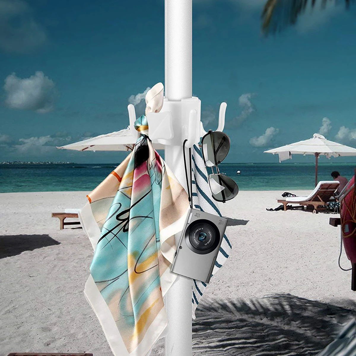 1 Piece of Polypropylene Beach Umbrella Four-corner Hook Outdoor Umbrella Sun Hook Storage beach umbrella