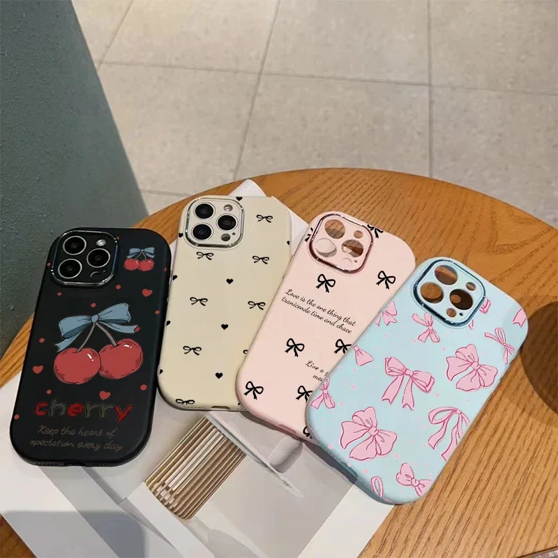 Cute Y2K Pink Bowknot Phone Case Cover