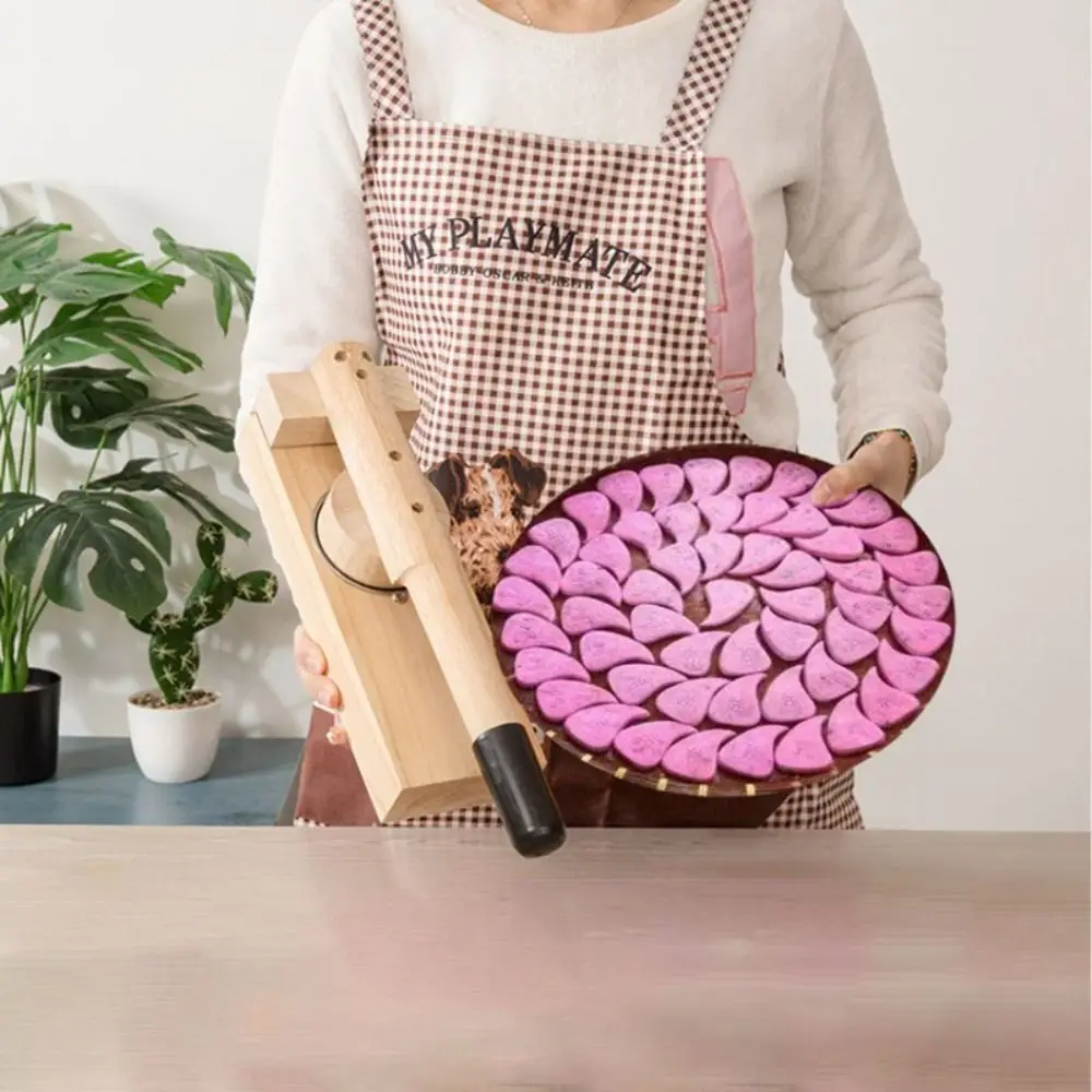 Dumpling Wrapper Maker Wood Mochi Skin Maker Hand Press Manual Dough Presser Durable Qingtuan Ball Mould Baking