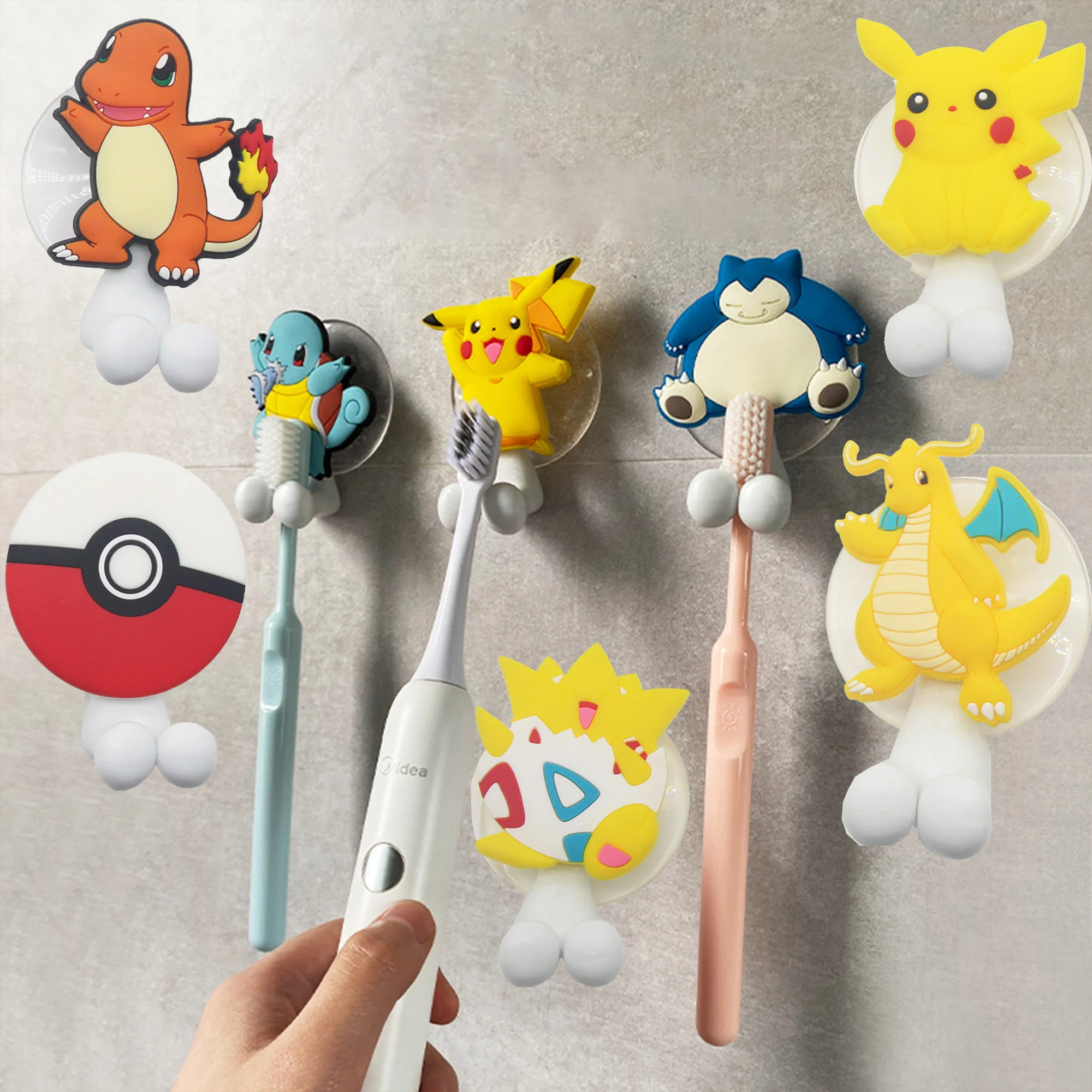 Pokemon Pikachu Wall Hook Strong Self Adhesive Door Wall Hangers Hook