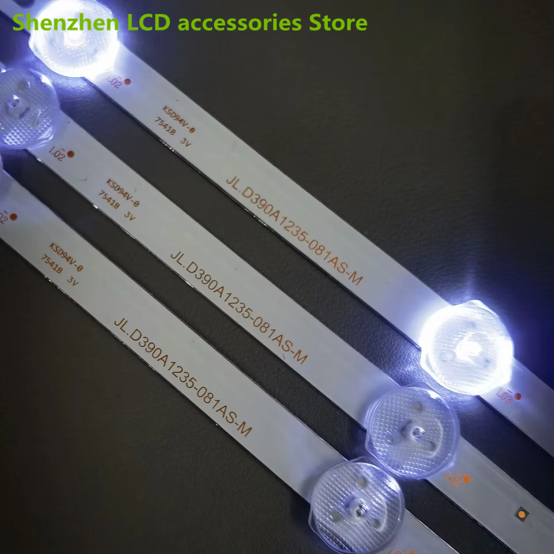 Suitable for SUNNY SN039DLD12AT071 TV backlight strip JL D390A1235-081AS-M HL-2A390A28-1001S-03  695MM 10LED 3V 5