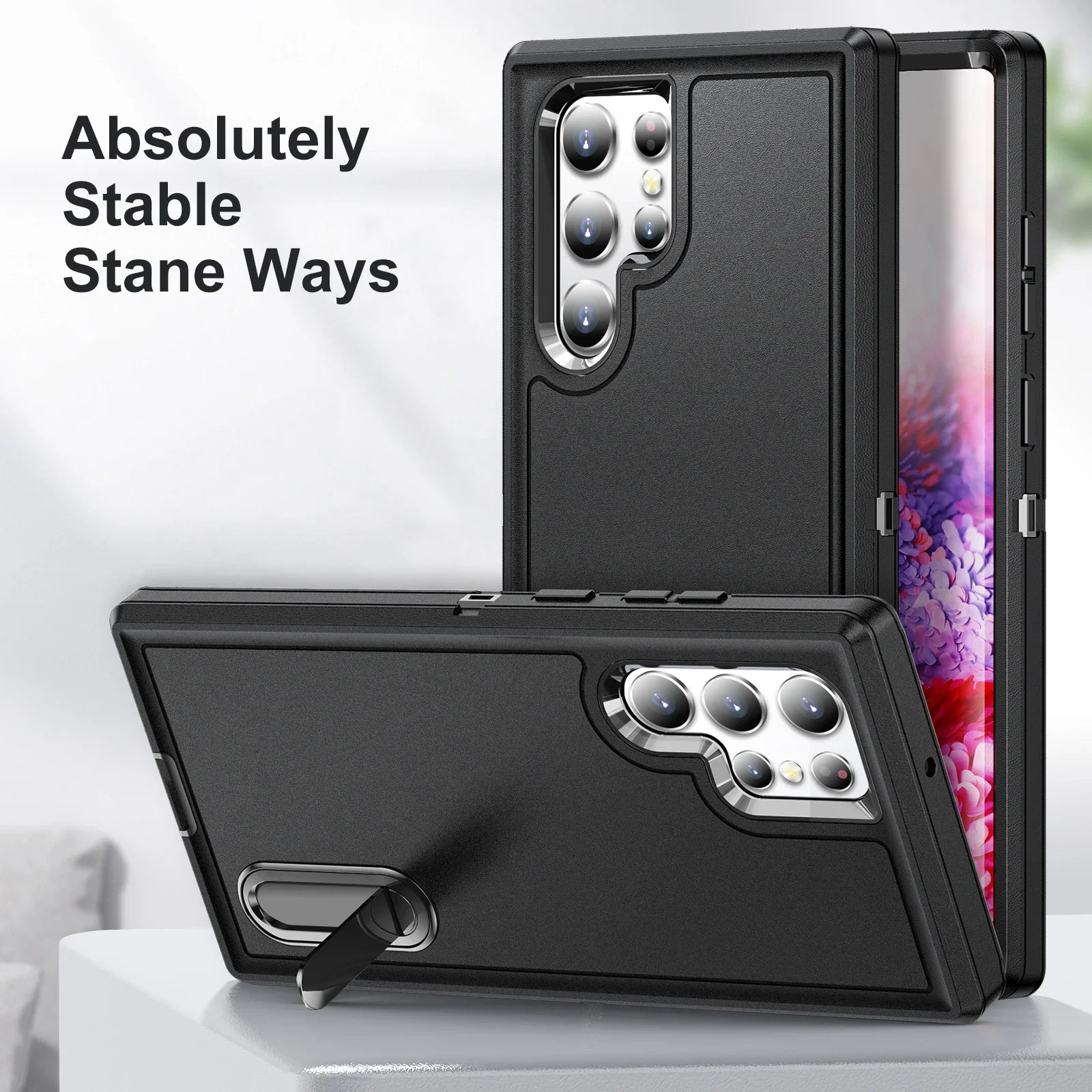 Multi-Function Stand Bracket Phone Case with Enhanced Protection