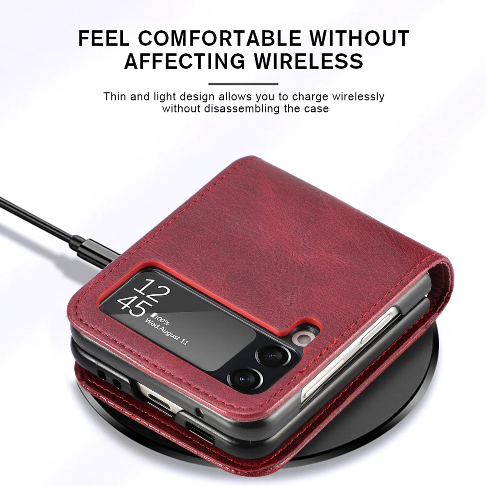 Leather Wallet Bag Case for Samsung Galaxy Z Flip Flip7 FE