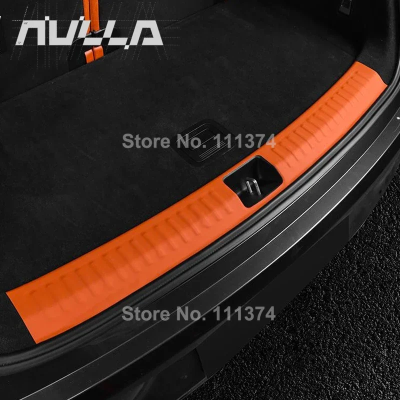 

Наклейка для LiXiang L7 L8 L9 2023, ведущая идеальная Автомобильная кожаная багажная пороговая полоса, прикрепленная задняя Защитная панель, автомобильные аксессуары