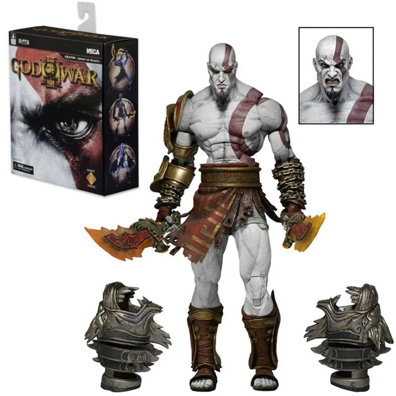 2024 New Neca Action Figure God Of War Ghost Of Sparta Kratos In Ares Armor W Blades Action Figure Modello Da Collezione Giocattoli Regali