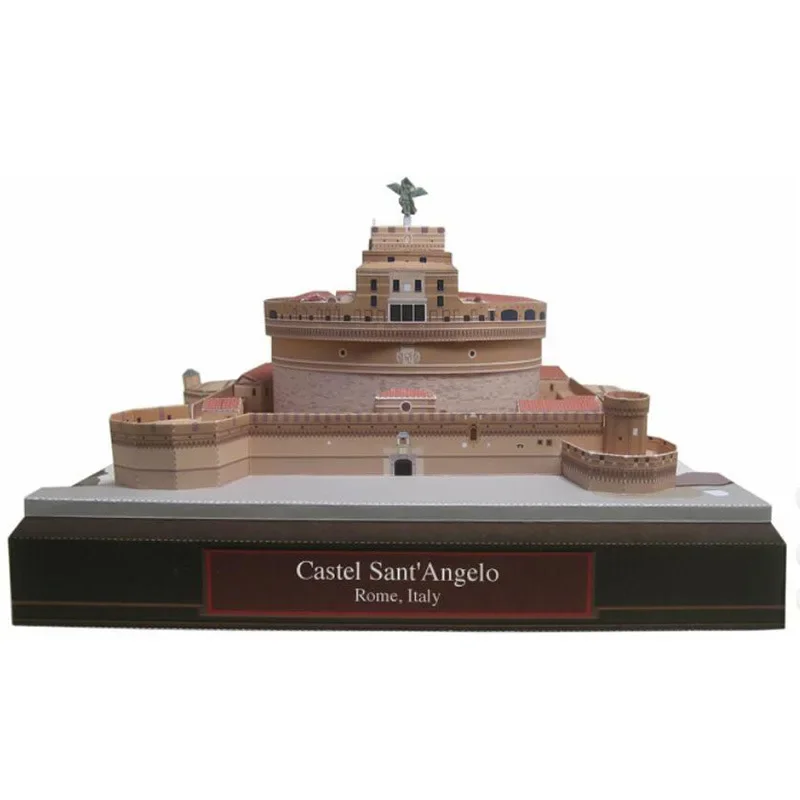 Castel Sant'Angelo Taly 3D Paper Model Famous Handmade DIY Building Papercraft Toy