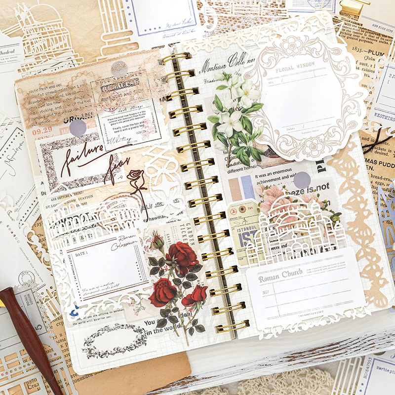 Journal GO 10pcs/lot Cut out Material Paper Travel around the World Junk Journal Scrapbooking Cards Retro Paper for Gift Card 2