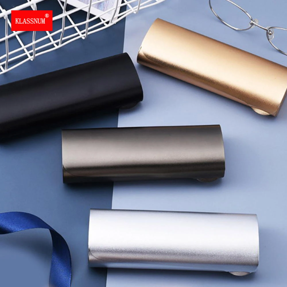 S/M/L Size Aluminum Glasses Case Hard Shell Eyeglass Case Portable  Ultra-Light Big Size Box Frosted Matte Eyeglasses Case - AliExpress