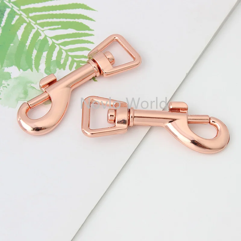 10-50 pieces 5 colors 54X12mm top ending gold silver tone trigger  DIY snap hook clasp metal clip swivel dog leash
