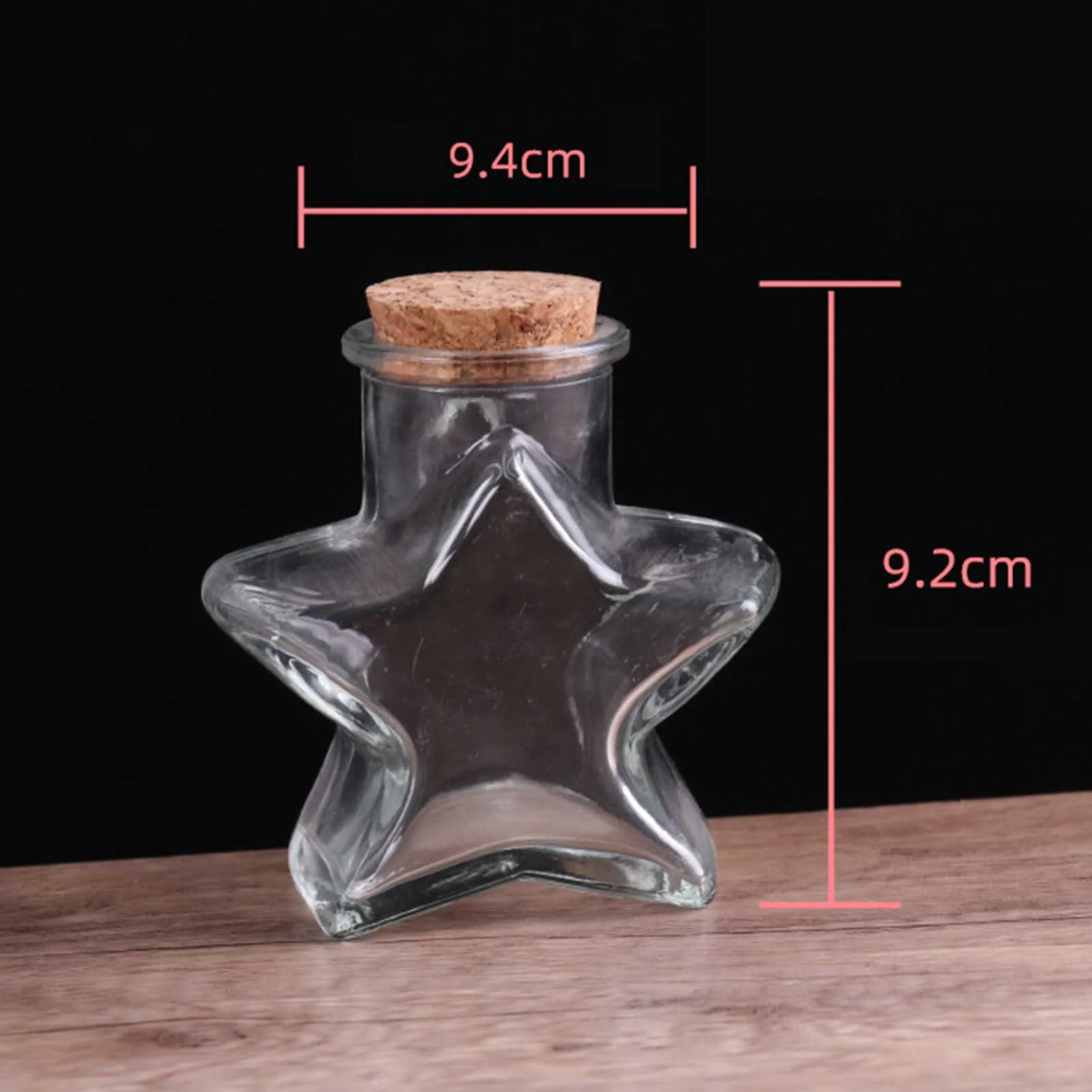 12 - Mini bottiglie di vetro con tappi di sughero, piccoli
