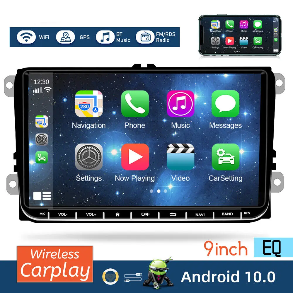 

Podofo Radio Android 2 Din Multimedia Car Player For VW / Volkswagen Skoda Octavia golf 5 6 touran passat B6 polo Jetta Coche